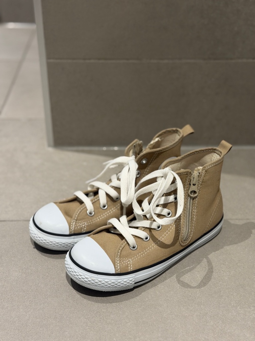 Converse High-Top Sneakers in Khaki